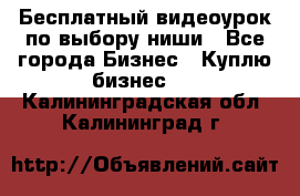 Бесплатный видеоурок по выбору ниши - Все города Бизнес » Куплю бизнес   . Калининградская обл.,Калининград г.